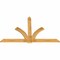 Ekena Millwork Redmond Rough Sawn Timber Gable Bracket, Western Red Cedar, 96"W x 60"H x 2"D x 6"F, 15/12 Pitch GBW096X60X0206RED00RWR - alternate 4